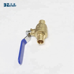 NSF CSA tersertifikasi MOQ rendah bebas timbal katup bola <span class=keywords><strong>PEX</strong></span> kuningan <span class=keywords><strong>1</strong></span>/<span class=keywords><strong>2</strong></span> \ "3/4 \" <span class=keywords><strong>1</strong></span> \ "kontrol air Manual Port standar