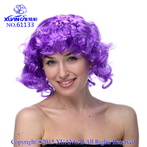 Pelucas de pelo rizado largo Bang mezclan el color principal estilo de moda de productos y mejores ventas - Product Image 1
