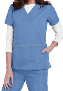 Divise <span class=keywords><strong>per</strong></span> personale di pulizia a buon mercato all'ingrosso di alta qualità produttore di uniformi <span class=keywords><strong>per</strong></span> scrub bianchi tessute gratuite imposta <span class=keywords><strong>abiti</strong></span> <span class=keywords><strong>per</strong></span> uniformi da infermiera - Product Image 4