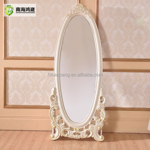 Grand miroir en bois vintage de style européen pour la chambre à coucher, design <span class=keywords><strong>contemporain</strong></span> - Product Image 4