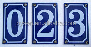 אמייל בית מספר צלחת קישוט מתכת סימן - Product Image 6