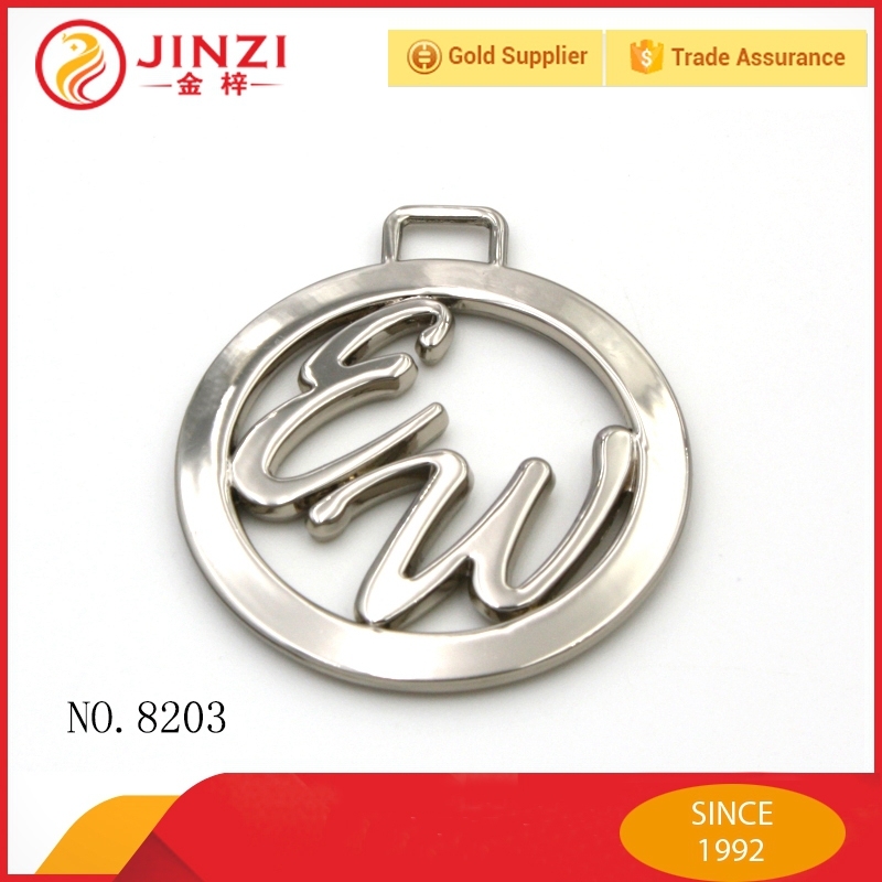 2016 Mode d'alliage de zinc à main logo métal logo balises