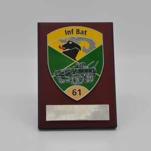 2019 alta calidad de epoxi de esmalte duro tanque militar Premio escudo de <span class=keywords><strong>madera</strong></span> de rectángulo de escudo - Product Image 1