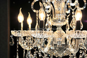 Lámpara de araña barroca Vintage <span class=keywords><strong>Bacarat</strong></span>, iluminación de cristal para decoración de centro de mesa de boda - Product Image 5