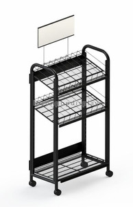 Vin Magasin Luminaire Mobile Au Sol 3-Tier Promotionnel Décoratif Forgé Fer <span class=keywords><strong>Funky</strong></span> Vin Racks - Product Image 1