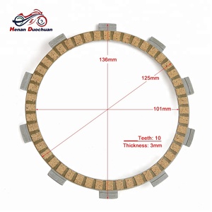Disco de Embrague para Motocicleta Resistente al Desgaste, 101 mm de Diámetro, para <span class=keywords><strong>HONDA</strong></span>, SUZUKI, <span class=keywords><strong>KTM</strong></span> - Product Image 2