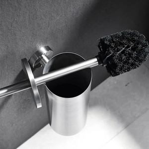 Wall Mount <strong>Chrome</strong> Stainless Steel Bathroom <strong>Toilet</strong> Set <strong>Toilet</strong> <strong>Brush</strong> - Product Image 4