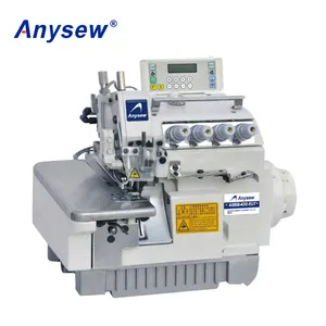 Máquina de coser Industrial Overlock, AS958-4DD Direct-drive, 4 hilos, precio