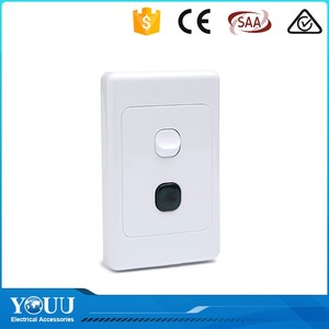 YOUU Cina <span class=keywords><strong>Online</strong></span> di Vendita di Nuovo Disegno di Reset Interruttore A Parete Con Indicatore Led - Product Image 1