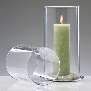 Cheminée transparente en verre Borosilicate pour <span class=keywords><strong>bougie</strong></span> porte-<span class=keywords><strong>bougie</strong></span> à extrémité ouverte couvercle de <span class=keywords><strong>bougie</strong></span> en verre - Product Image 3