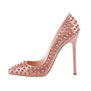 AL-1133 nouveauté Chic Rivet dames bureau Sexy fête porter 12cm chaussures à talons hauts femmes pompe <span class=keywords><strong>de</strong></span> mariage chaussures habillées - Product Image 2