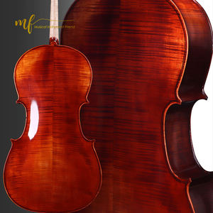 Hecho a mano marrón barnizado de alto grado sólido llama Arce <span class=keywords><strong>Cello</strong></span> - Product Image 2