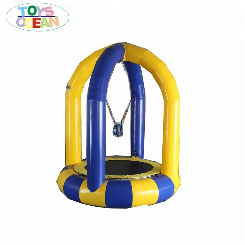 hot sale inflatable single bungee trampoline for sale bungee jumping trampoline