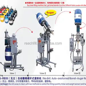 WQ-RB35 semi-automatic refillable toner powder filling machine to fill toner powder into empty cartridges and bottle