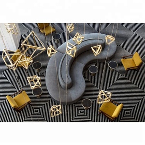 <span class=keywords><strong>Sofa</strong></span> Seksional Mewah Modern untuk Hotel Bintang 3-5 Rangka Kayu Solid Furnitur Lobi Komersial - Product Image 5