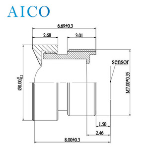 M7 * 0.35 Mount F2.8 Ống Kính Camera Quan Sát 1/4 Inch M7 - Product Image 2