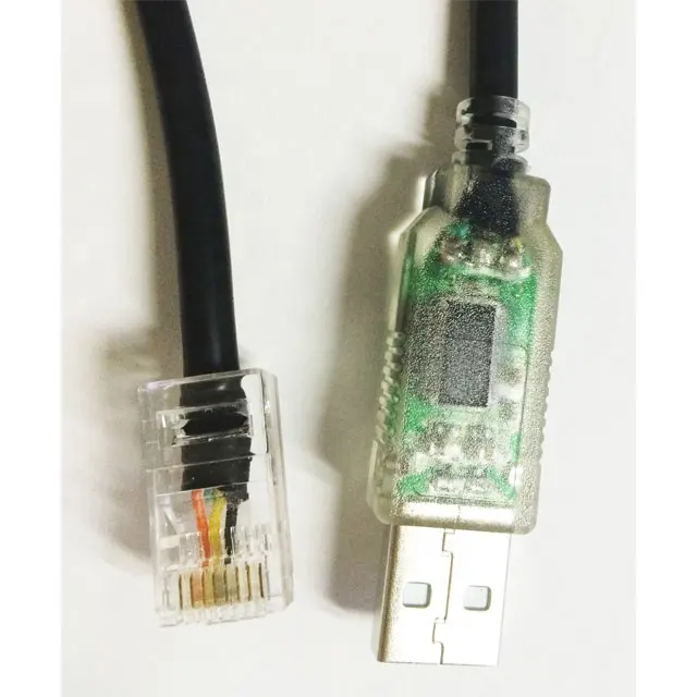 FTDI RS232 USB Tipe C untuk RJ45 Konsol Rollover Kabel untuk Router Beralih Ap Router Nirkabel