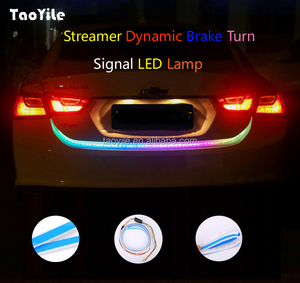 Coche que fluye LED tira flexible cola de camiones caja RGB tubo de luz trasera de <span class=keywords><strong>la</strong></span> vuelta del freno luz de señal - Product Image 1