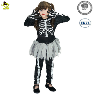 도매 해골 의상 어린이 파티 의상 할로윈 코스프레 어린이 해골 의상 - Product Image 2