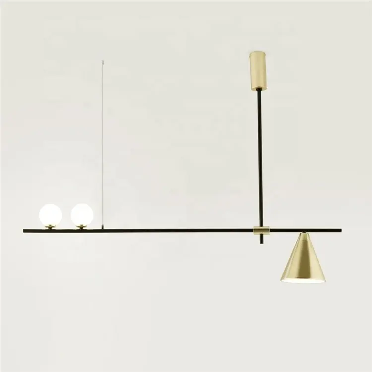 Wholesale Interior Modern Style Led Lighting Matte Black Aluminum Pendant Lamp for Home Modern Fixture