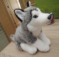 Adorable Peluche de Perro Husky Siberiano de 10 Pulgadas, Juguete de Peluche Suave para Niños, Regalo