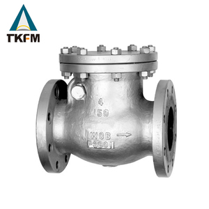 Klasse 150 <span class=keywords><strong>Ansi</strong></span> 304 H44h 4 Zoll manuelles Rückschlag ventil mit Flansch für Wasser medien - Product Image 2
