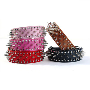 Fabricante al por mayor de cuero spike pet collar de perro - Product Image 1