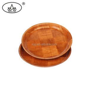 Alto rendimiento ecológico alimentos madera placa redonda al por mayor - Product Image 4