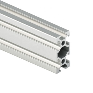 Profili Estrusi in Alluminio Quadrati con Cava a T Serie 6000 2040 Argento Anodizzato 6063 T5 di Alta Qualità Tagli Vari all'Ingrosso - Product Image 2