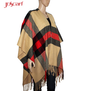 Autunno-inverno per le <span class=keywords><strong>donne</strong></span> <span class=keywords><strong>poncho</strong></span> scialli plaid caldo <span class=keywords><strong>poncho</strong></span> - Product Image 6