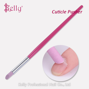 Hot Sell Quartz Stone Cuticle Callus Remover Pen Plastic Handle Cuticle Pusher For Nail Care