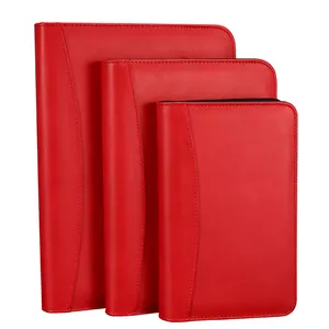 B5 Văn Phòng Kinh Doanh Vòng Binder Zipper PU Leather Thành Phần Tổ Chức Sổ Kế Hoạch Máy Tính Xách Tay Với Máy Tính