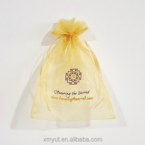 Schoen Zak/Organza Pouch Goedkope Bedrukt Organza Gift Koord Recyclebaar Wit Met Roze Logo Of Aangepaste Aanvaardbaar - Product Image 6
