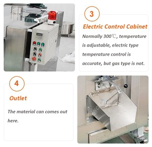 Máquina Automática para Tostar Granos de Malta, <span class=keywords><strong>Almendras</strong></span>, Sésamo, Semillas de Girasol, Anacardos, Granos de Cacao, Castañas, Nueces y Cacahuetes - Product Image 6