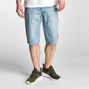 Caliente pantalones vaqueros Rocawear pantalón corto Baggy Fit en azul de los hombres pantalones vaqueros cortos