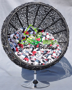 Natural <span class=keywords><strong>rattan</strong></span> caña sillón sofá <span class=keywords><strong>de</strong></span> mimbre redonda - Product Image 4