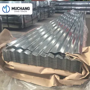 Harga 0.5mm IBR galvanis seng aluminium besi lembar atap 28 Gauge Gi baja bergelombang lembaran atap logam di Afrika Turki