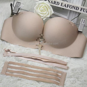 Sujetador mujeres último diseño BRA sexy señoras pecho push up Bras <span class=keywords><strong>con</strong></span> cadena - Product Image 4