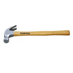 COOFIX specifications 8/16OZ iron head wooden handle american type claw hammer wood handle