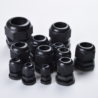 Glands de câbles en plastique nylon étanches M25 M27 M30 M32 M36 M40, joints IP68, tête fixe en plastique pour câbles, connecteur de câbles