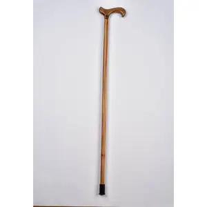 Hot sell blind durable quality flat wooden walking stick with ring