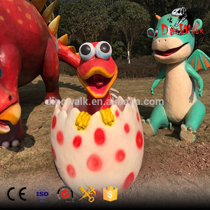 Emulation Life Size Fiberglass Cartoon Character <strong>Dinosaur</strong> <strong>Statue</strong> for Park - Product Image 4