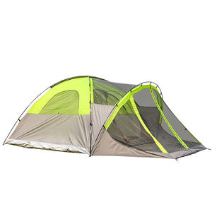 T028 Nouveau personnalisé grande <span class=keywords><strong>famille</strong></span> 6 personne tube tente combi camp remorque tente de camping familiale - Product Image 2