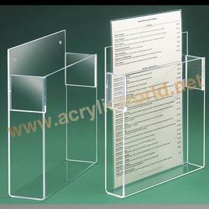 โบรชัวร์ที่แขวนผนังอะคริลิก A5 3ชั้น4ช่องจากโรงงาน - Product Image 5
