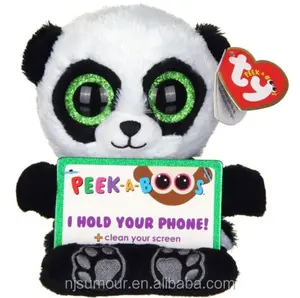 Walmart denetim fabrika TY Beanie Babies Poo Panda 15 Inç Tablet iPad Tutucu Peek-A-Boos YENI