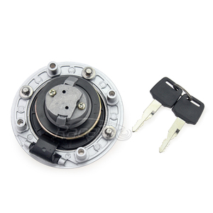 Cubierta de Tanque de Combustible para Motocicleta con Llaves para Kawasaki ZXR750 ZR250 BALIUS Ninja <span class=keywords><strong>ZX7R</strong></span> ZX9R Negro y Cromo Ligero de Aluminio 6061-T6 - Product Image 3