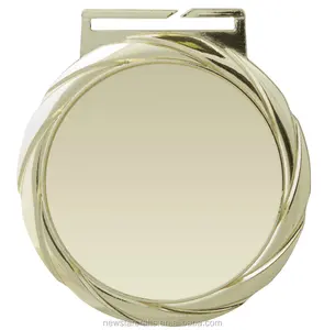 Wholesale Customized Souvenir Blank Insert metal medallion award Metal gold finished Medallions