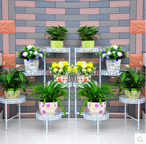Estante de planta de flor de jardín de metal de hierro forjado <span class=keywords><strong>ornamental</strong></span> - Product Image 1