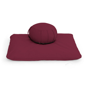 Cojín de meditación de terciopelo ecológico, Cojín cuadrado extraíble de alforfón, para Yoga orgánico, redondo, fabricante - Product Image 2