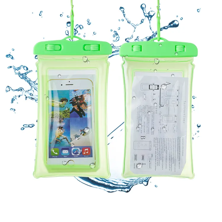 Hot Sale Universal Waterproof Mobile Phone Bag Transparent PVC Water proof Phone Case For Iphone for samsung